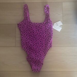 Good American Lollipop Leopard One Piece